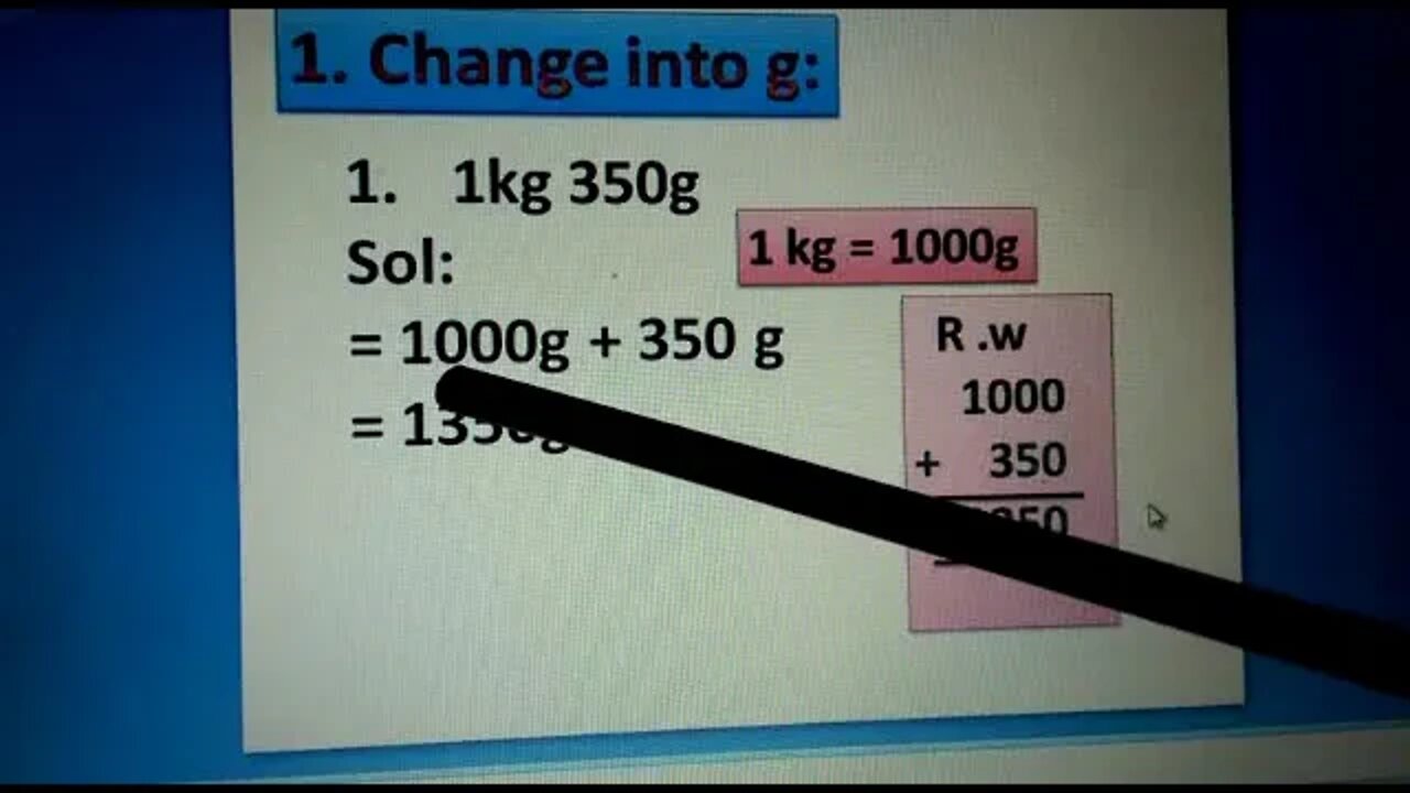 CLASS 3 MATHS B WEIGHT PART 1