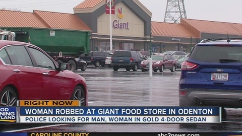 Woman robbed at Giant Food store in Odenton