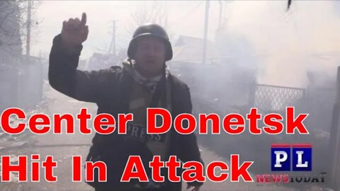 Strike Hit Donetsk Russian and Ukraine war