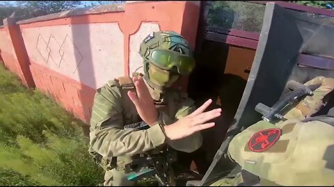 Military personnel of the SpN FSKN during targeted work in the zone SMO