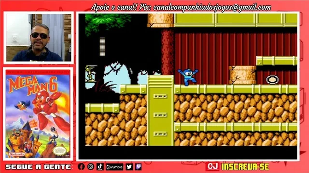 MUITA AVENTURA EM : "MEGA MAN VI", PARA NINTENDO 8 BITS !!!