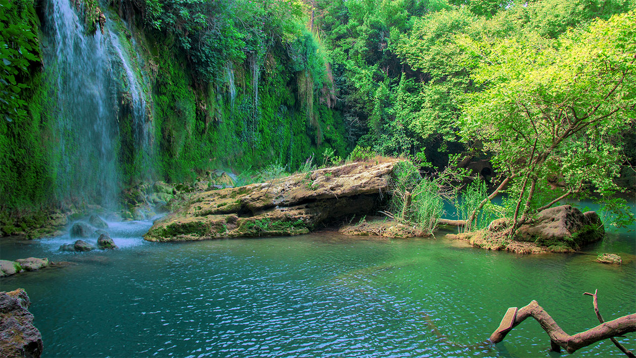 Kursunlu Waterfall on the Turkish Riviera