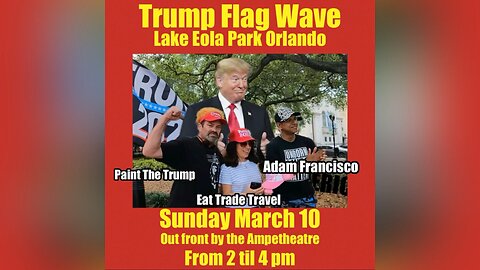 Trump flag wave Orlando