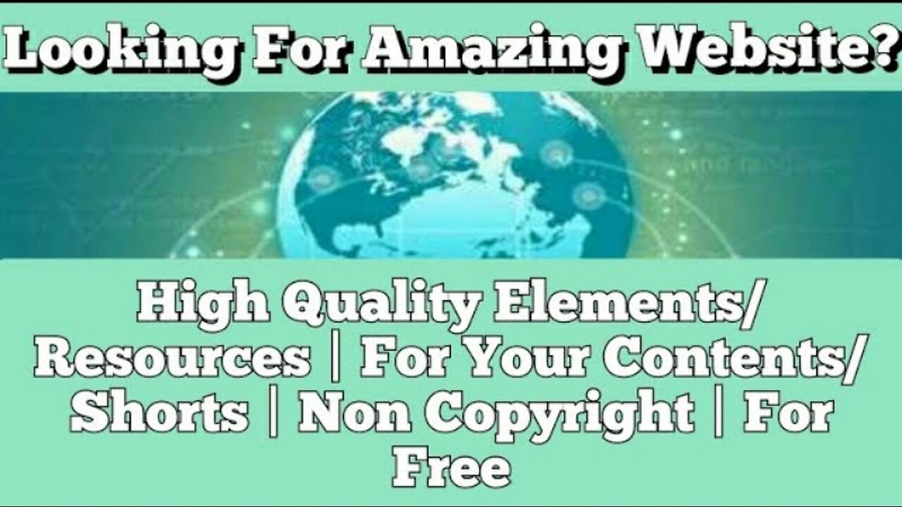 High Quality Elements/ Resources | For Your Contents/ Shorts | Non Copyright | For Free