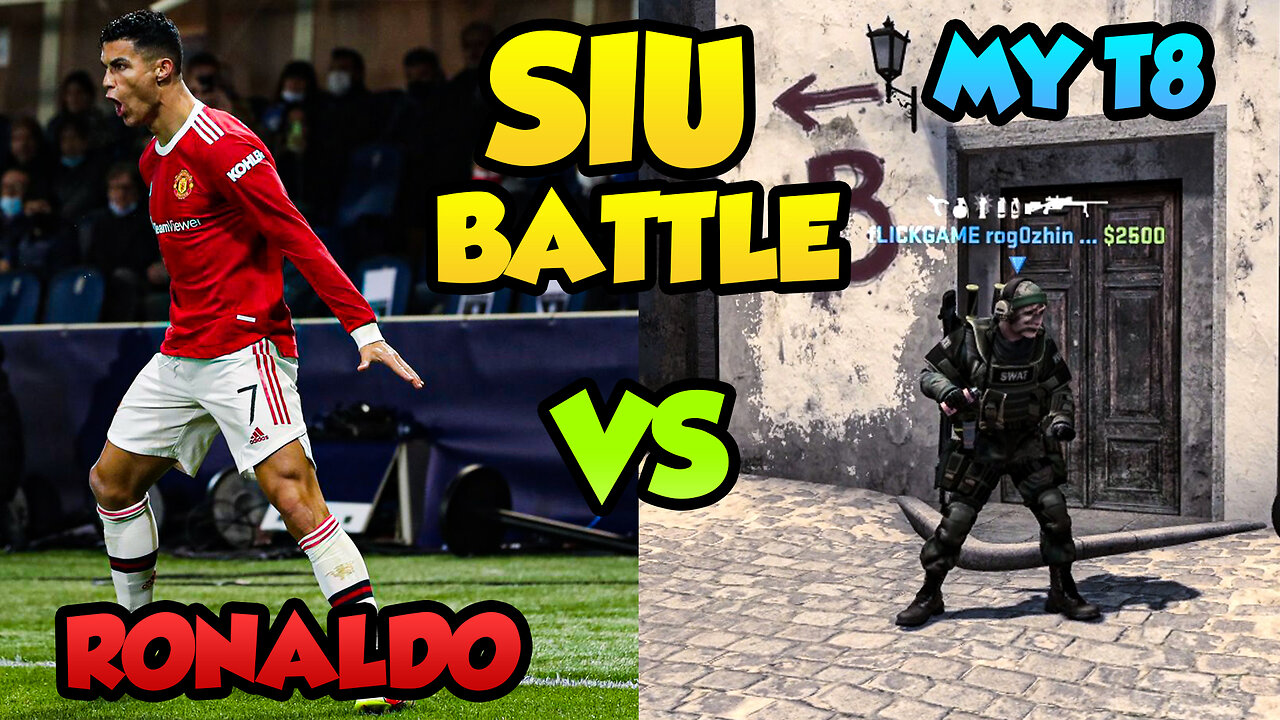 Ronaldo VS My Teammate SIU Battle in CS:GO