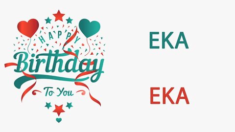 Happy Birthday to Eka - Hindi Birthday Wish From Birthday Bash