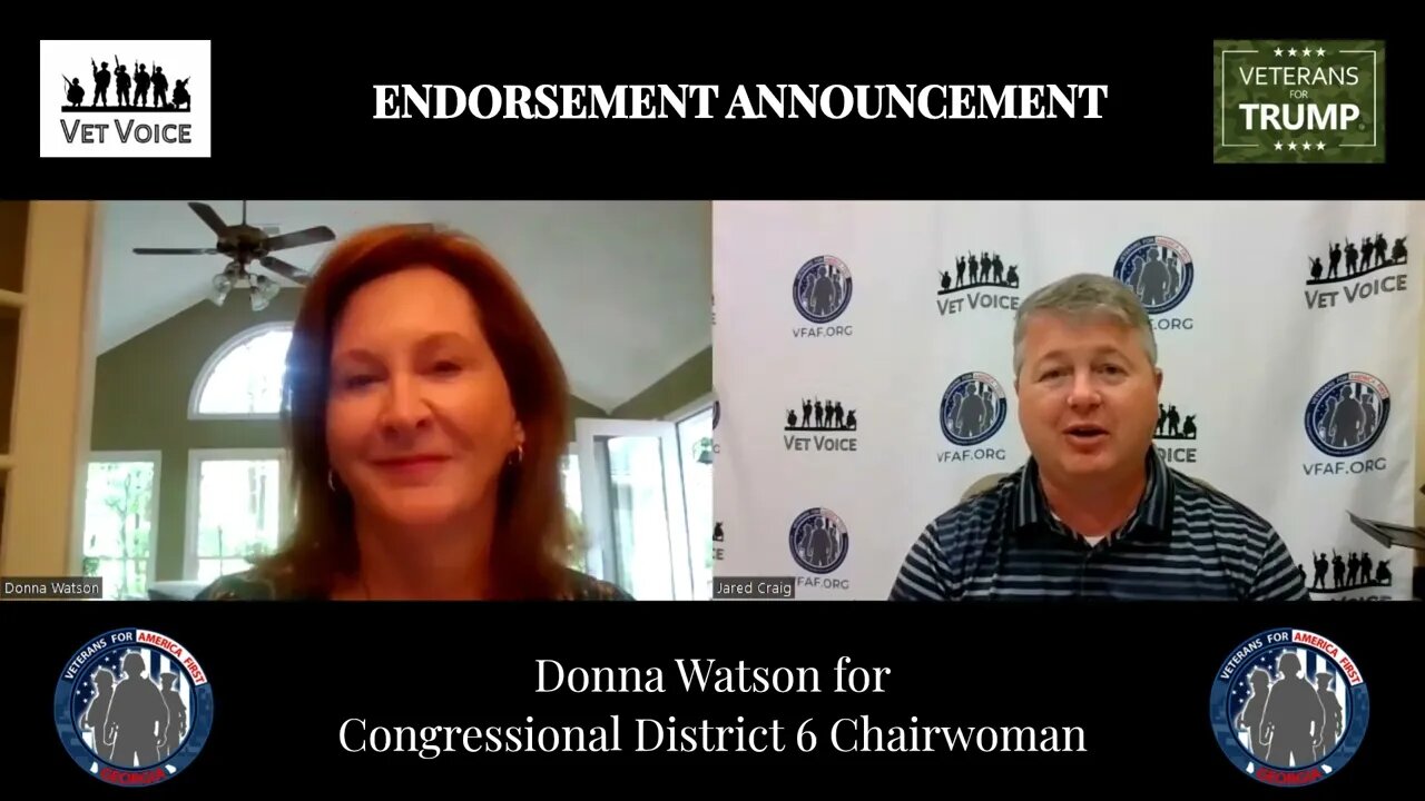 Georgia Veterans for Trump/VFAF Endorses Donna Watson for Congressional District 6 Chairwoman