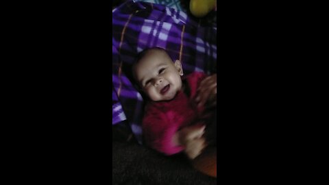 cute baby laughing