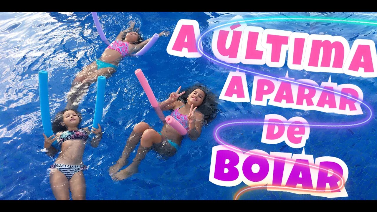 GINCANA NA PISCINA / a última a parar de boiar ganha ! 3 irmãs demais