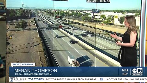 Crash involving pedestrian under investigation on I-17 near Thunderbird