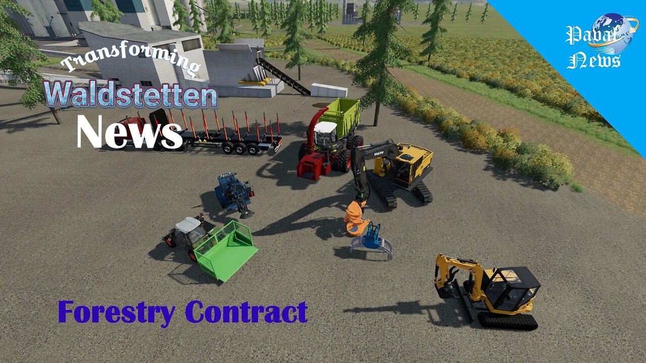 Forestry contract with many new Machines