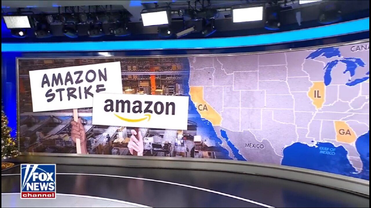 Amazon workers launch strike at warehouses across US during busy holiday season