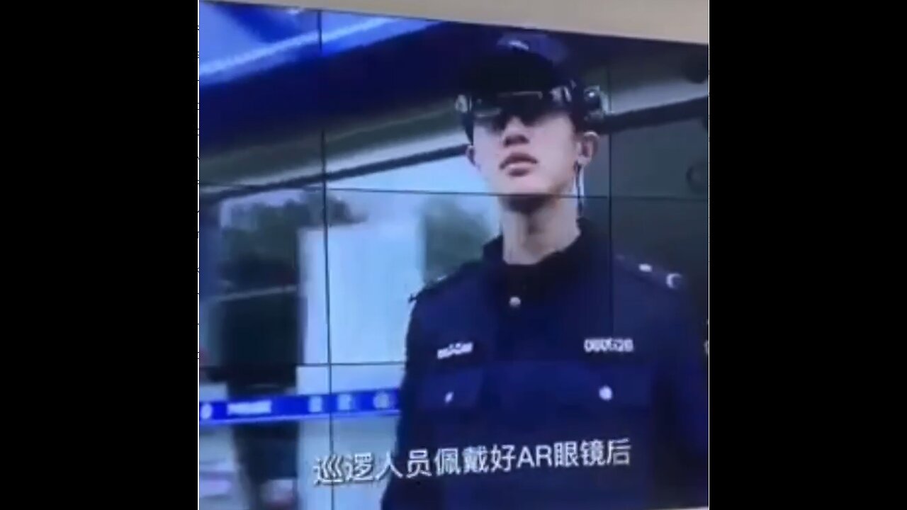 Chinese policemen and their "special" glasses