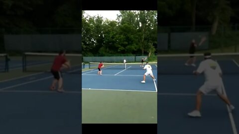 Hecks Tennis fun random point play #tennis #tennisplayer #usta #tennistraining