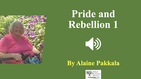 (Audio) Pride and Rebellion 1 - Alaine Pakkala