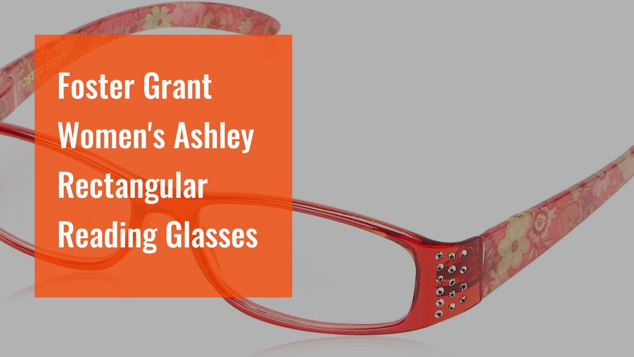 Foster Grant Women's Ashley Rectangular Reading Glasses
