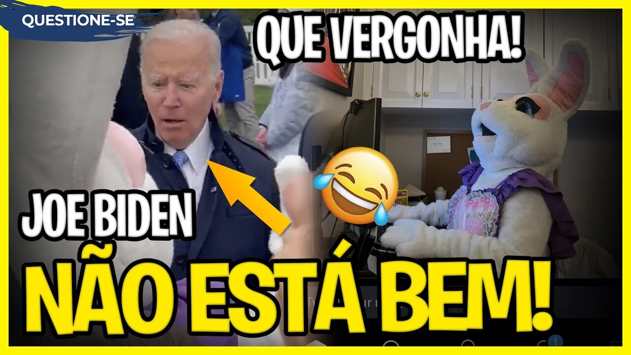 Joe BIDEN não está bem! Até com o coelho da páscoa 😂