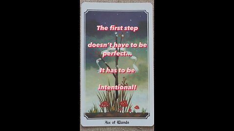 MEDITATION #firststeps #begin #start #trust #intention #intentional #tarot #tarotary #dailycard
