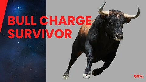 Bull Rampage! Man's Narrow Escape Caught on Camera