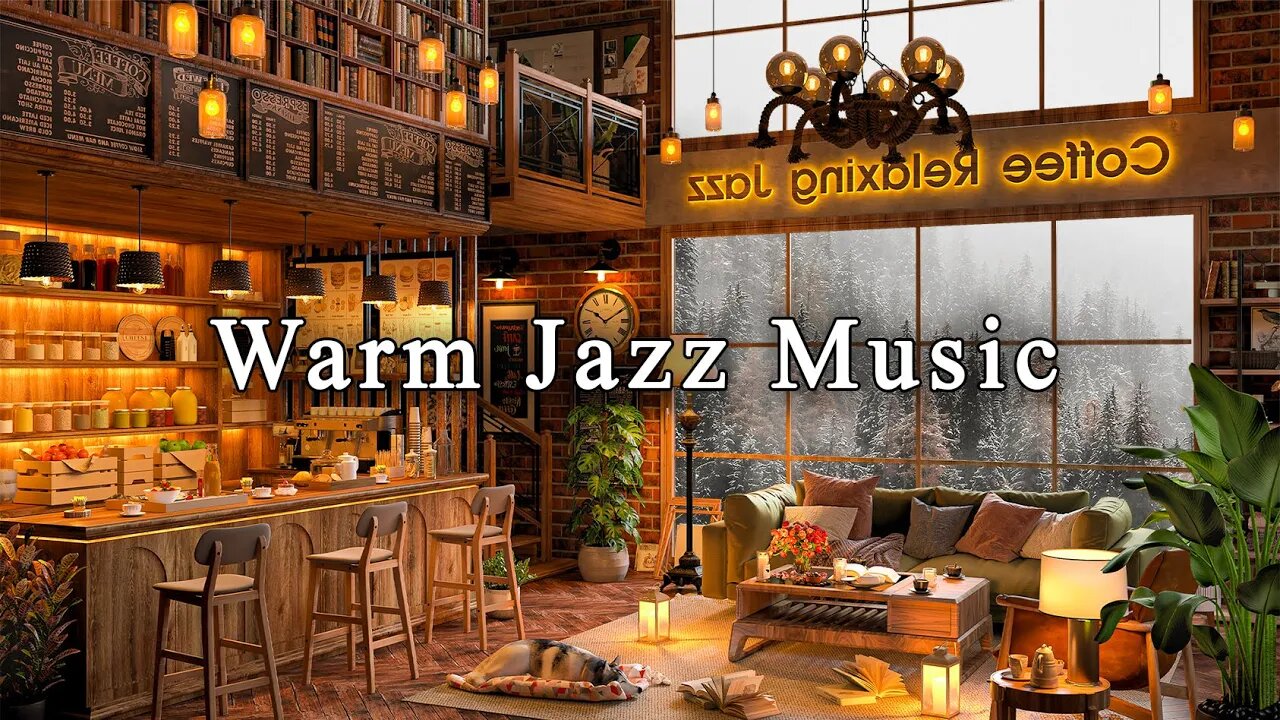 Relaxing Jazz Instrumental Music ☕ Cozy Coffee Shop Ambience & Smooth Piano Jazz Music for Studying