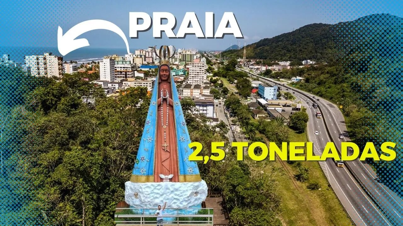 NOSSA SENHORA DE MONGAGUÁ SP"Conheça a imagem gigante"