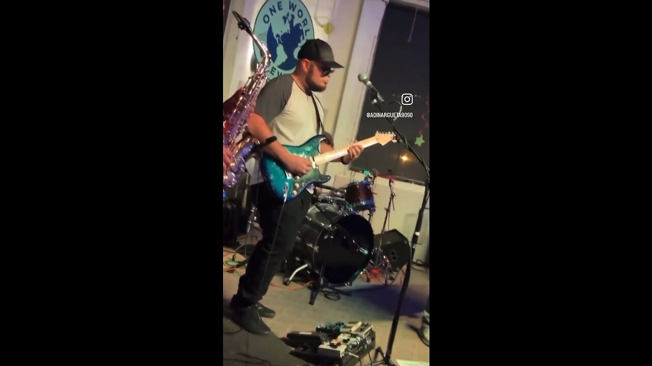 Jamming with Petah Oah and the Mind Renewing Band.