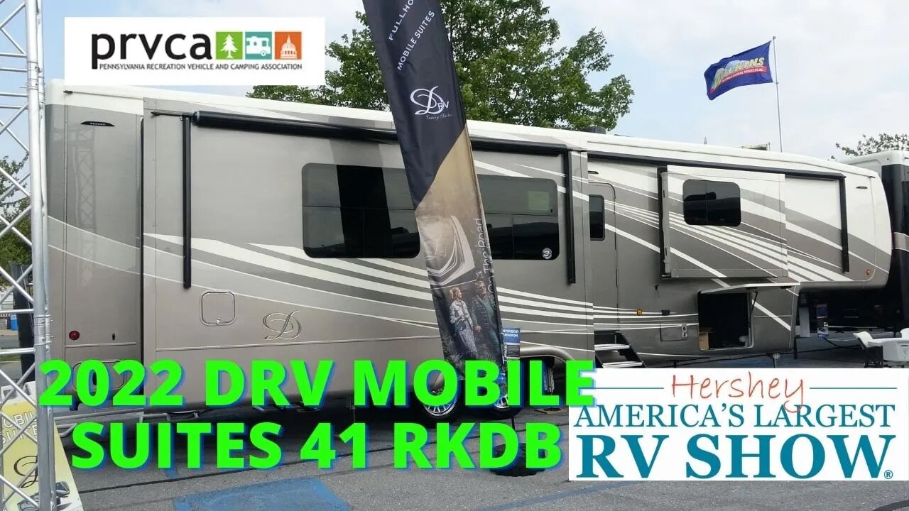 Tour the STUNNING New 2022 DRV LUXURY 41 RKBD Fifth Wheel at the 2021 Hershey RV Show