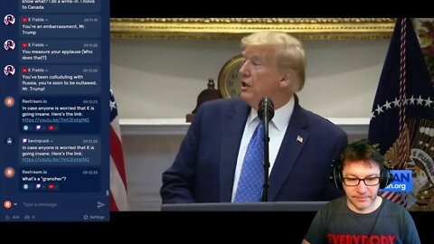 The #LieStream - Trump is lying about something. Come join the chat.