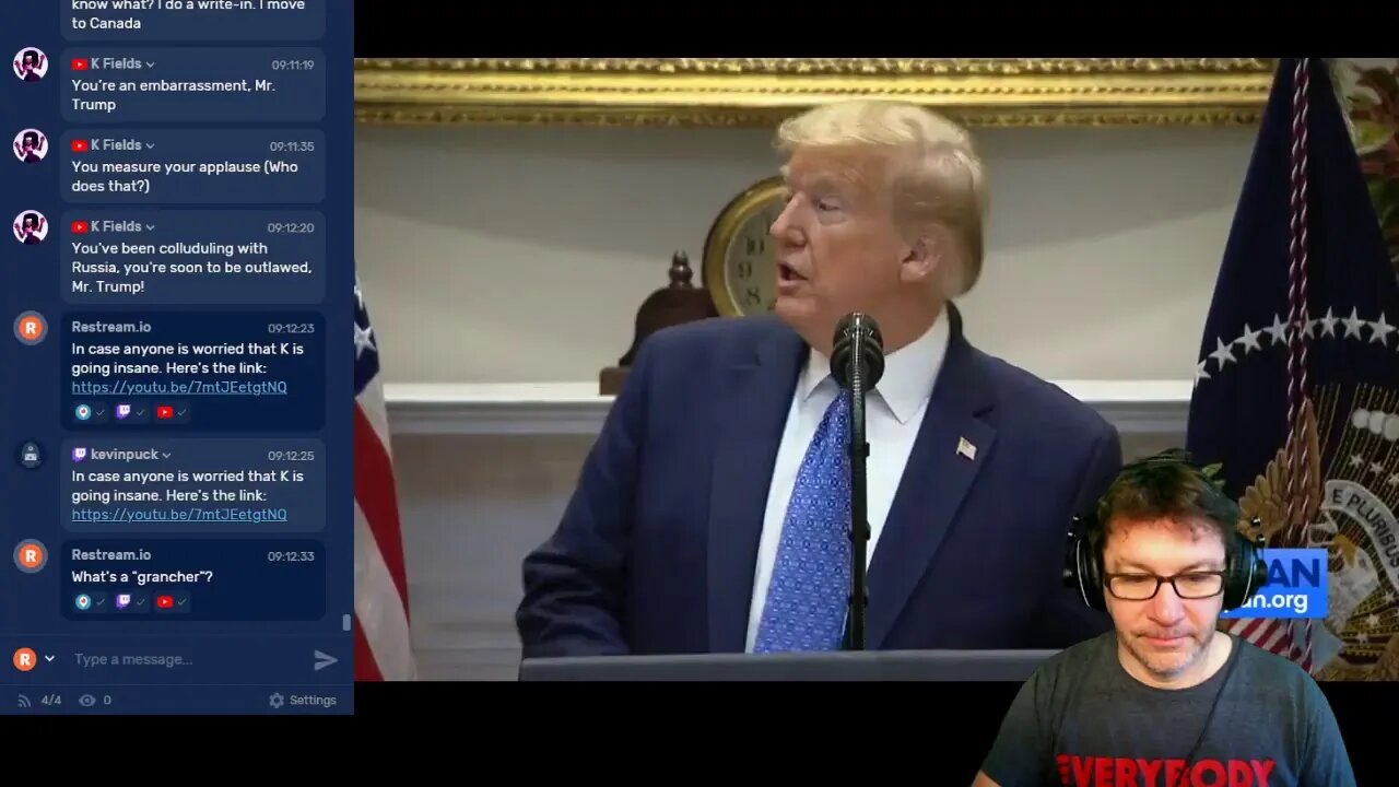 The #LieStream - Trump is lying about something. Come join the chat.