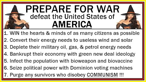 PREPARE FOR WAR - defeat the United States of AMERICA