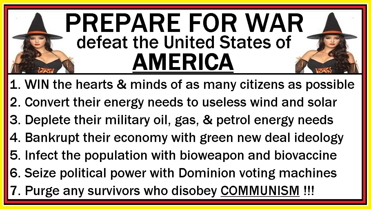 PREPARE FOR WAR - defeat the United States of AMERICA