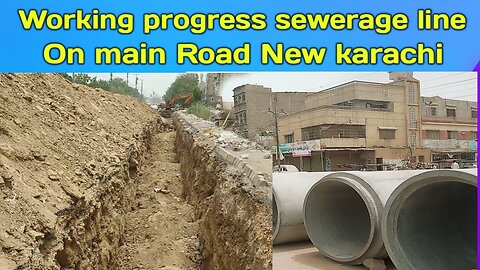 #Newkarachi sawerage line