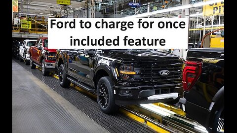 Ford to charge extra for once standard feature
