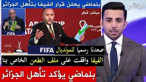 بالفيديو بابابا مبروك للجزائر بلماضي يعلن رسميا قبول الفيفا تأهل الجزائر رسميا واغلاق الملف نهائيا