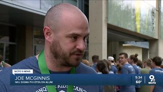 Fraternity goes bald to raise money for childhood cancer research