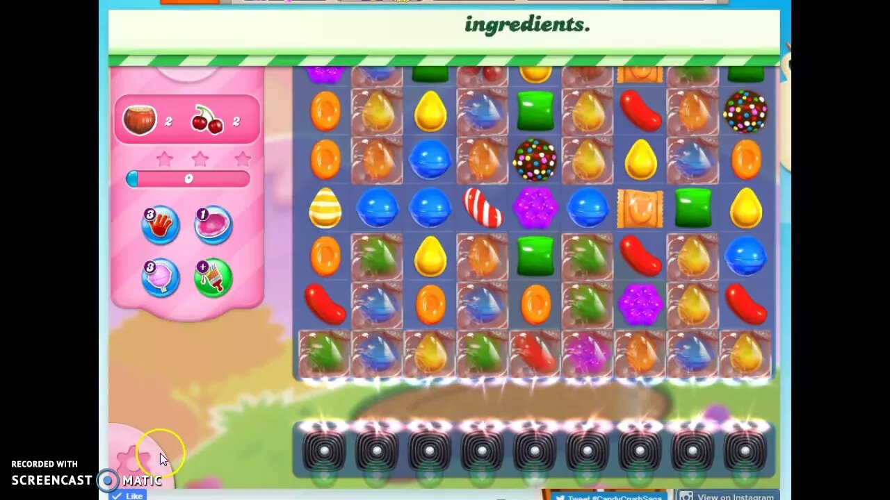 Candy Crush Level 1664 Audio Talkthrough, 3 Stars Spaceship