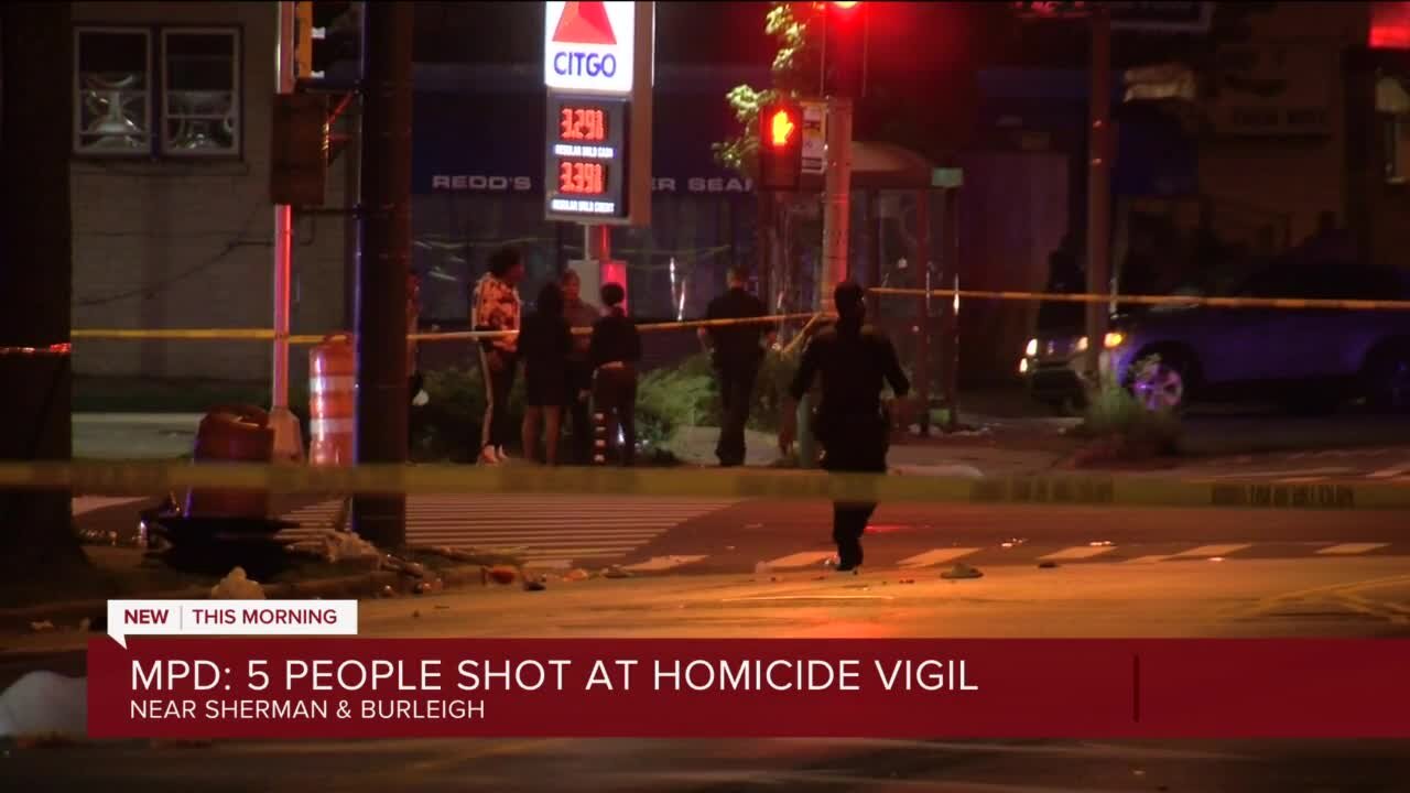 5 people shot at Milwaukee vigil for 16-year-old homicide victim, police say