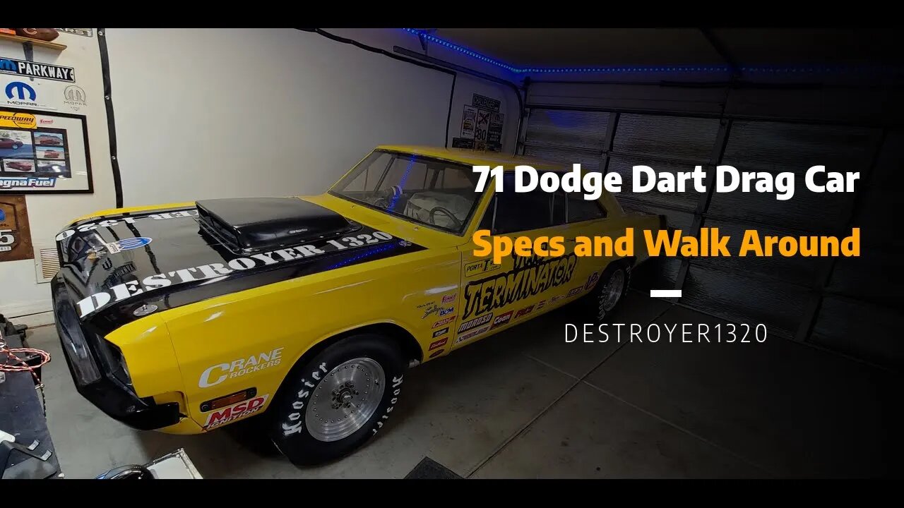 71 Dodge Dart Drag Car Walk Around Specs (451 Stroker)