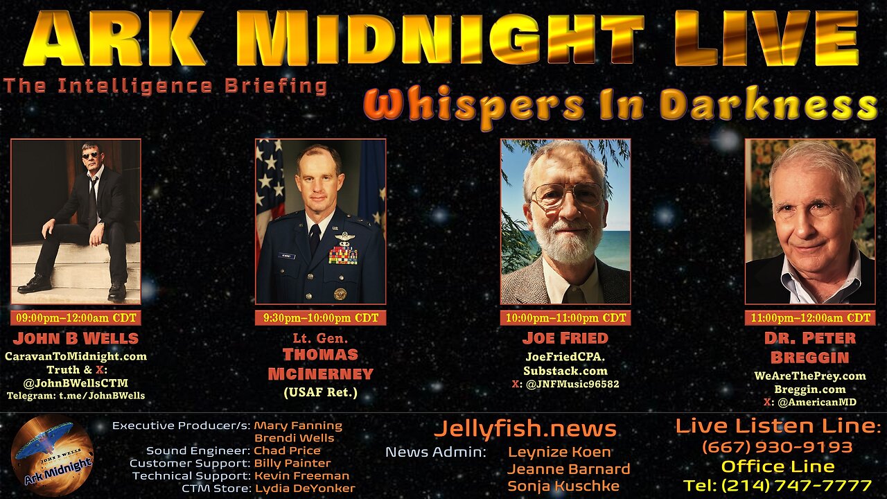 The Intelligence Briefing / Whispers In Darkness - John B Wells LIVE