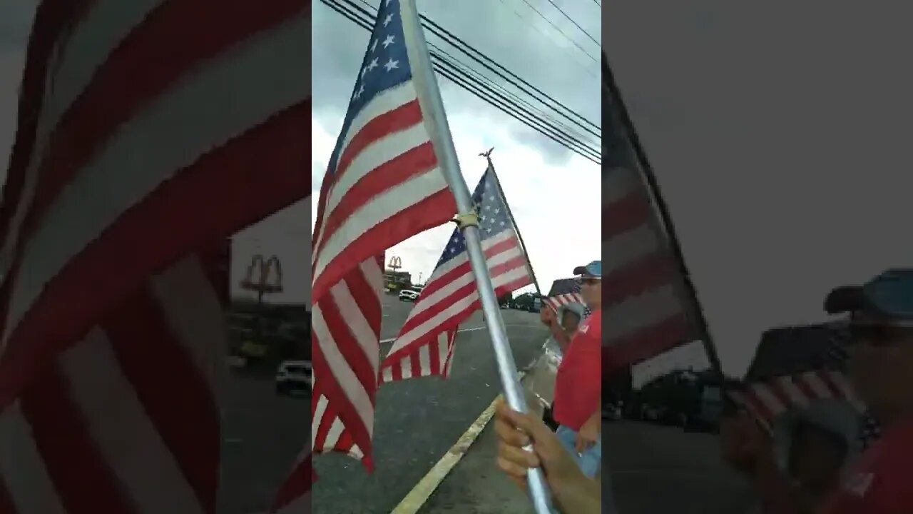 Sunday Flag waving