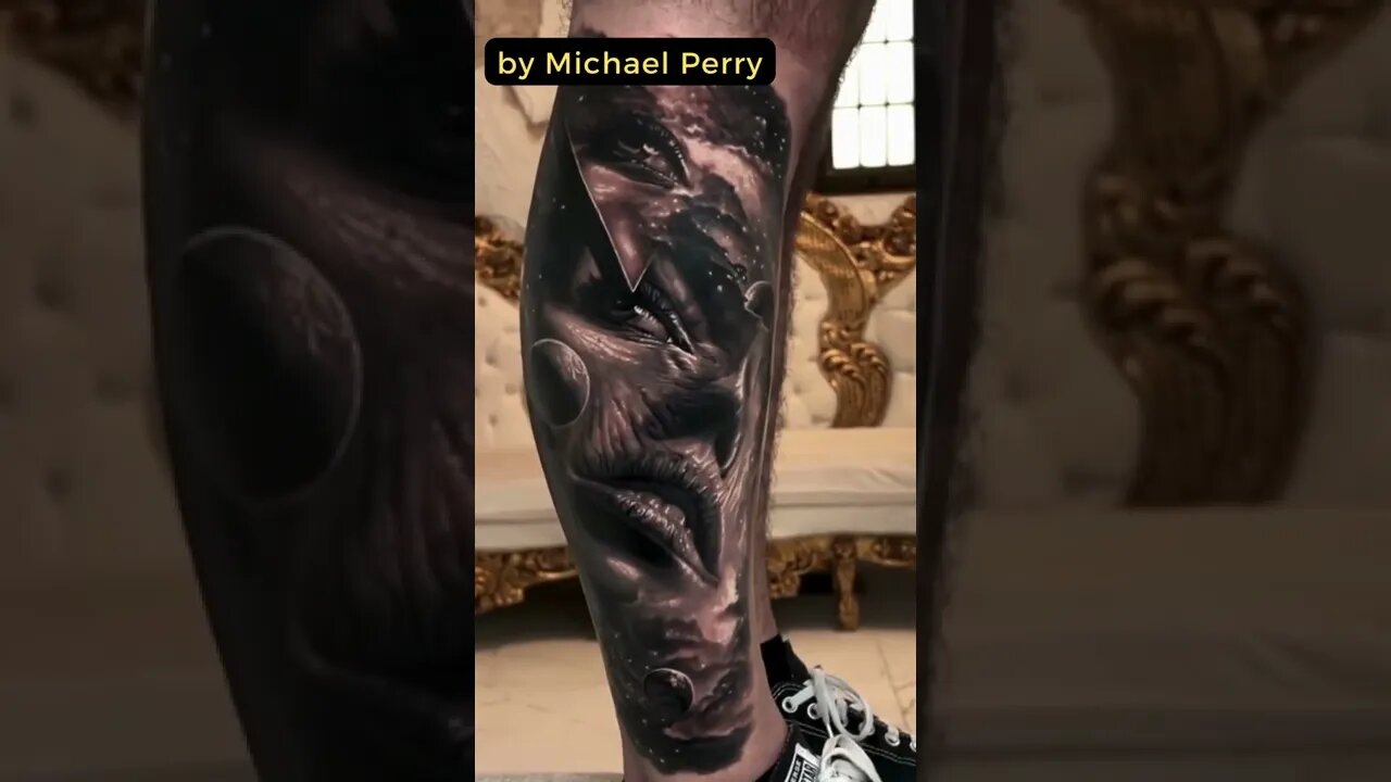 Stunning work by Michael Perry #shorts #tattoos #inked #youtubeshorts