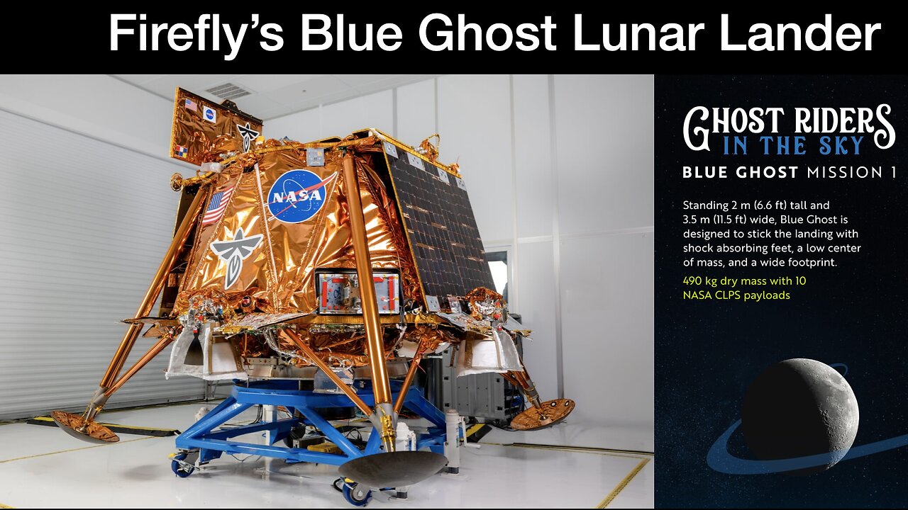 Firefly’s Blue Ghost Moon lander: Multiple Lunar Landers Heading to the Moon in 2025 and 2026