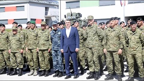 Predsjednik Milanović na svečanom ispraćaju 37. kontigenta u NATO operaciju na Kosovo