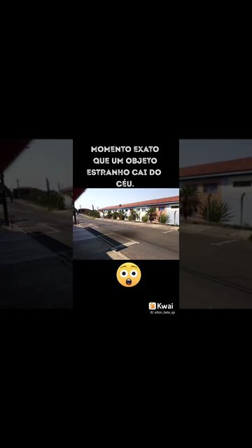 OBJETO ESTRANHO CAI DO CÉU #ovni #satelitechines #foguetechines