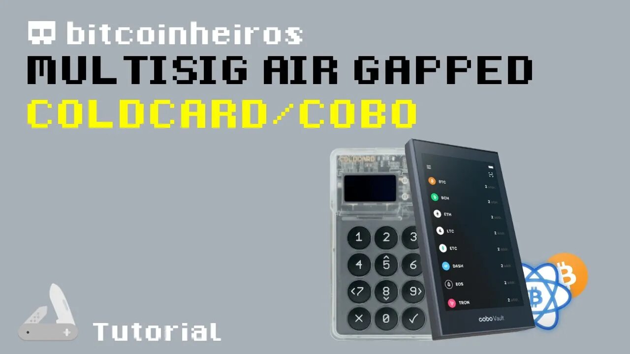 Multisig air gapped (offline) com a Coldcard