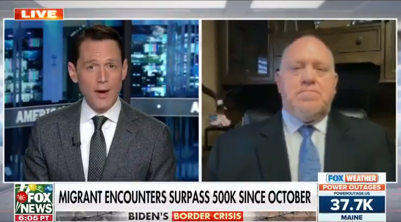 Tom Homan: Biden released more migrants into US than Trump expelled under Title 42