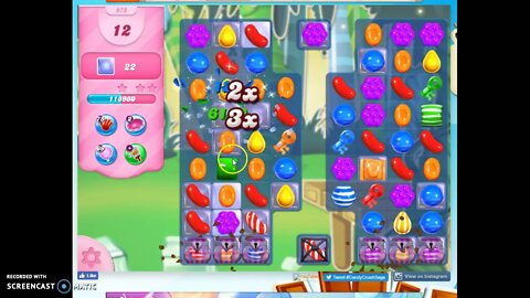 Candy Crush Level 975 Audio Talkthrough, 1 Star 0 Boosters