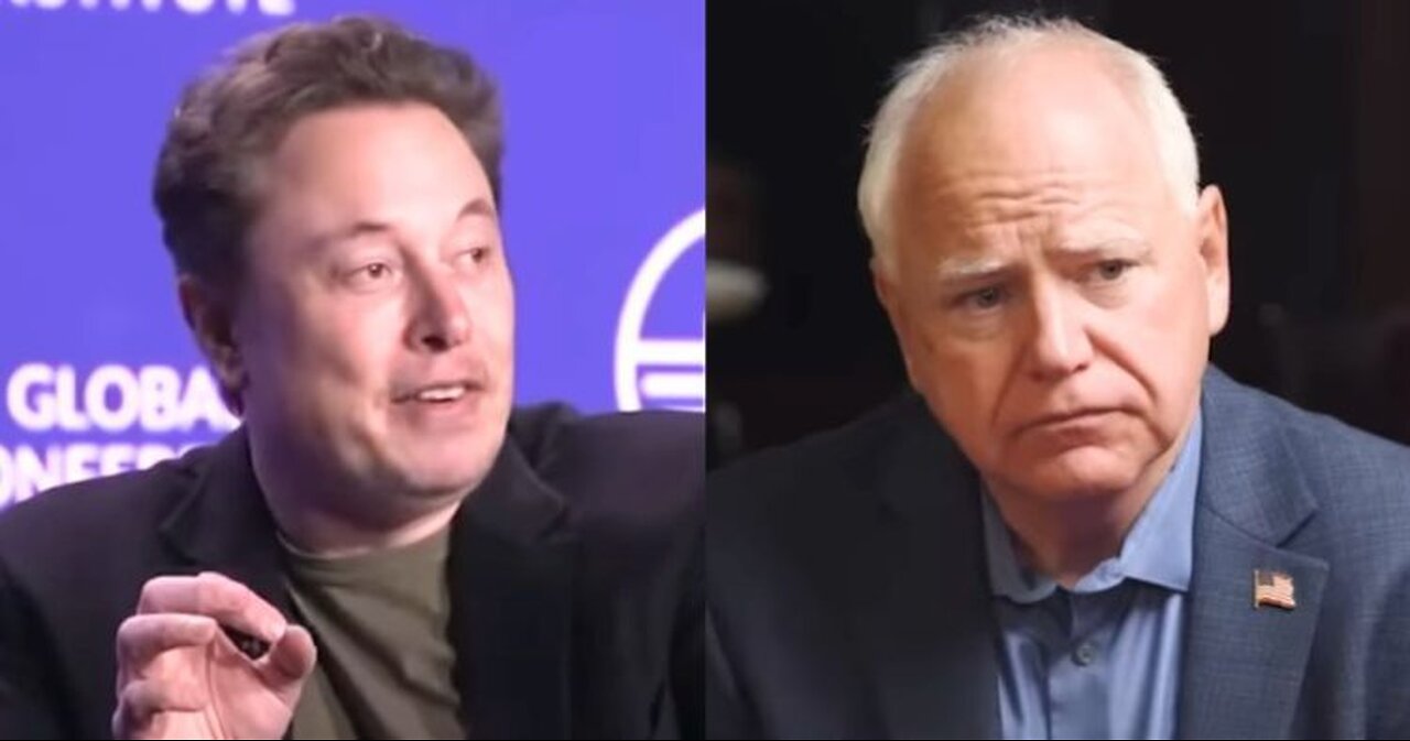 Elon Musk Warns Walz Wants to Scrap Americans’ ‘Right to Free Speech’