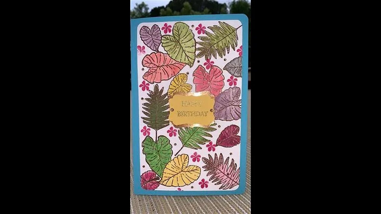 Hawaiian Birthday Card