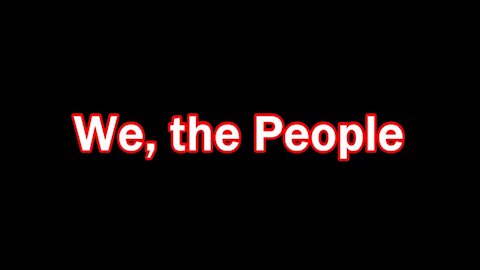 We, the People, are 100% peaceful